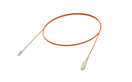 LC/PC-SC/PC Fiber Patch Cords simplex OM2 G.651.1 2mm 5m Orange