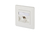 E-DAT modul 1 Port UP flush-mounted Wall Outlet Cat 6A pure white