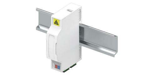 FTTH wall outlet 6 DIN rail without adapters or pigtails
