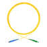SC/APC-SC/PC  Fiber Patch Cord Simplex OS2 G.652.D 0.9mm 2m LSZH yellow