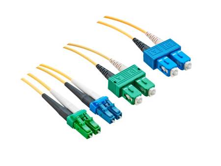 LC/PC-SC/PC Fiber Patch Cord Duplex MM OM3 I-V(ZN)H Fig.8 1m