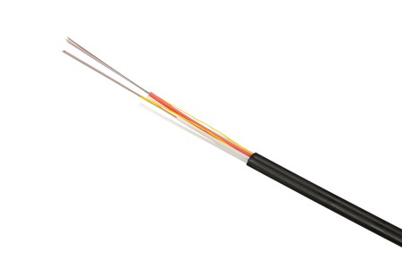 Cable de fibra óptica de tubo central aéreo 24FO (24X1) OS2 G.652.D PVC negro
