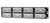 Patch Panel 48 Puertos 2U Punchdown c/Barra de Administración de Cables Negro