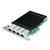 4-Ports 10/100/1000T 802.3at PoE+ PCI Express Server Adapter