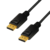 DisplayPort Cable, DP/M to DP/M, 4K/120Hz + 8K/60Hz, Black, 1m - CV0119