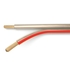 Câble audio hautement flexible LSP 2 x 1,50mm² hfl transparent/rouge OF-Cuivre