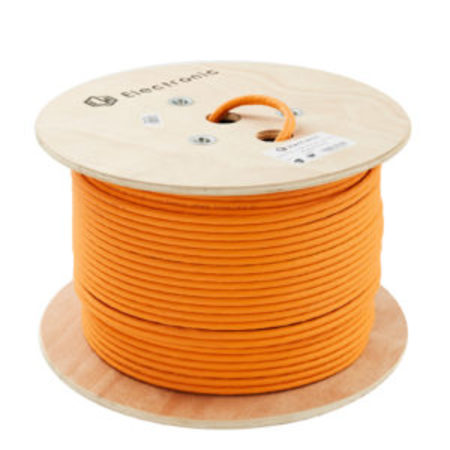 Cat 7 Câble en cuivre LSZHCPR Eca Orange