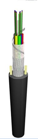 Cable de fibra óptica 72FO (6x12) Duct Flex Tube SM G.652.D XPC19 CCZ