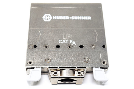 Module multi-connecteur, cat.6A, snap-in, ½ U, 6 ports, argenté