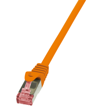 Cable de conexión Cat.6 S/FTP PrimeLine AWG27 PIMF LSZH naranja 2,00 m - CQ2058S