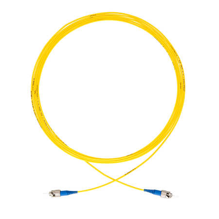 ST/PC-ST/PC  Fiber Patch Cord Simplex OS2 G.652.D 0.9mm 1m LSZH yellow