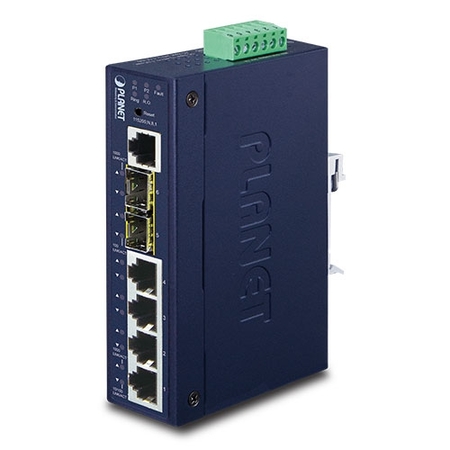 L2+ Industrial 4-Ports 10/100/1000T + 2-Ports 100/1000X SFP Managed Ethernet Switch