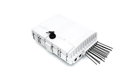 FTTH wall box 4 without adapters or pigtails