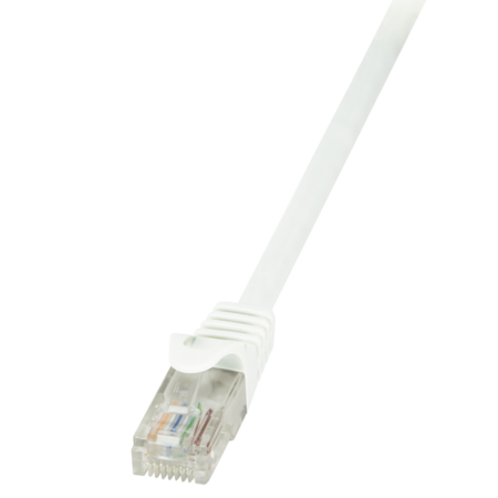 Cable de conexión U/UTP Cat.6 blanco 0,50 m EconLine - CP2021U