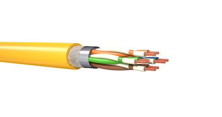 Twisted-Pair-Kabel MegaLine® D1-20 SF/UTP Flex Cat.5 grau