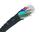 Cable de fibra óptica de tubo suelto 96FO (8X12) OS2 G.652.D HDPE negro