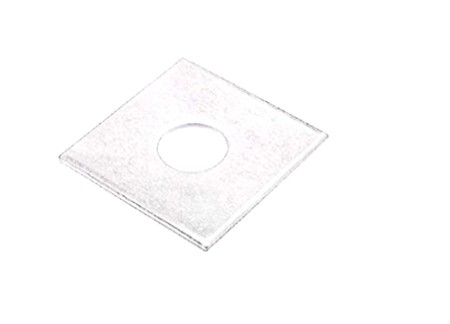Rondelle carrée en acier pour poteau 57x6 mm