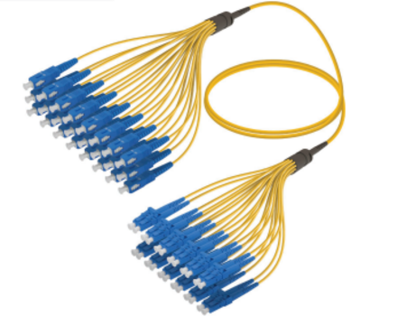 24FO SC/UPC-SC/UPC  Pre-Terminated Fiber Cable OS2 G.657.A2 3.0mm 10m Yellow