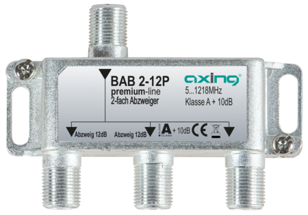 Derivador de 2 derivaciones 12dB 1.2 GHz BAB00212P