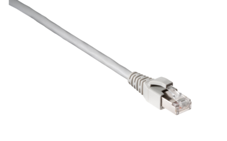 CAT 5 RJ45 Ethernet Cable Patch Cord D Shielded PVC 0.5m grey