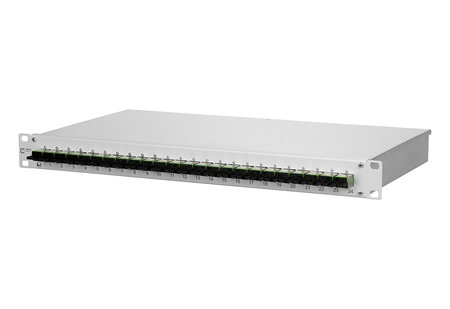 OpDat fix empalme del panel de conexión FO 24xE2000-D APC (verde) OS2 gris