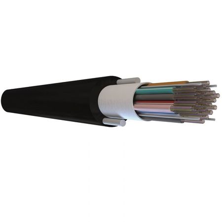 144FO (12X12) Conducto+ADSS Cable de fibra óptica de tubo blando OS2 G.652.D Negro