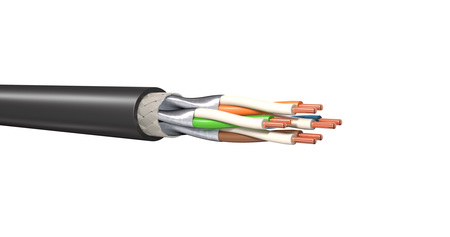 Twisted-Pair-Kabel MegaLine® F6-90 S/F Fca Cat7