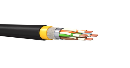 CAT 5 Twisted Pair Copper Cable MegaLine D1-20 SF/UTP 2Y 200 MHz PE 4x2xAWG 24/1