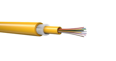 6FO (1x6) Indoor Fiber Optic Cable MM OM4 Central Dry Tube 1500N KL-I-B(ZN)BH B2ca Anti Rodent Heather Violet