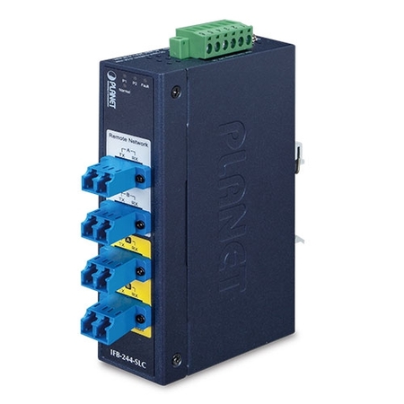 Industrial 2-Channel Optical Fiber Bypass Switch – single mode LC connector