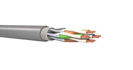 Cable de par trenzado MegaLine® F6-70 S/F flex sin HV Cat7