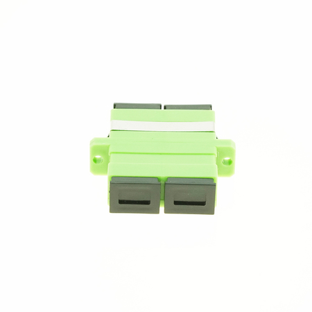 SC/APC Fiber Optic Adapter Duplex Singlemode Green