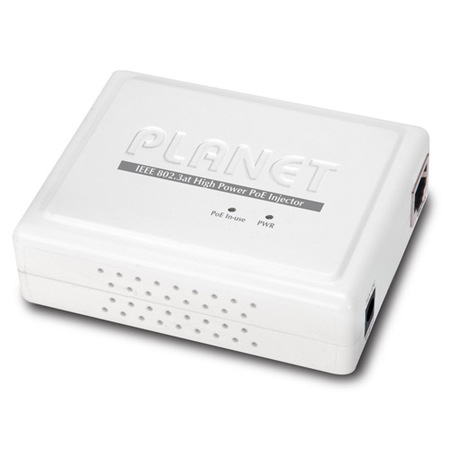 IEEE 802.3at Gigabit High Power over Ethernet Injector (10/100/1000Mbps, Mid-Span, 30 Watts)