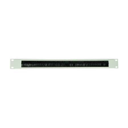 1U 19" Cable Entry Panel with Brush Grey