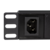 19-Zoll-PDU, 1,0 U, 8 Buchsen, IEC C13, mit Ein-/Ausschalter, Gehäuse aus Aluminiumlegierung und Überspannungsschutz