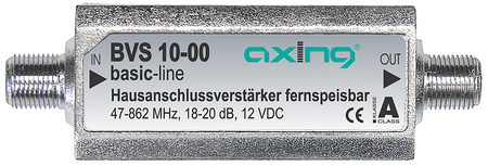 Miniatur-Inline-Verstärker 18-20dB 47-862 MHz F-Stecker BK BVS01000