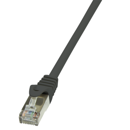 Patch Cable Cat.6 F/UTP   EconLine AWG26 black 2,00m - CP2053S