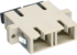 Adaptadores de fibra óptica SC/PC, dúplex, multimodo (MM), con brida completa, color beige