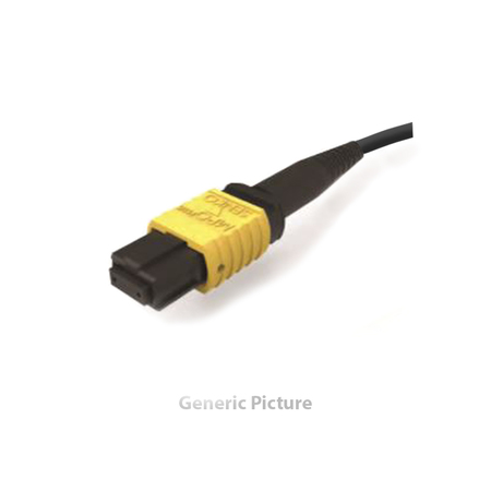 12FO Câble Fibre Optique Préconnecté MPO(F)/UPC-MPO(F)/UPC SM EZT G657A1 25m Jaune