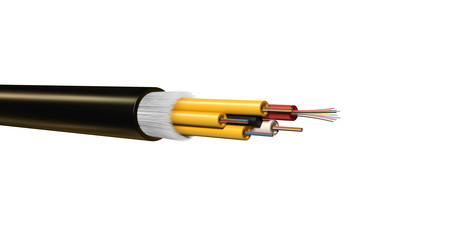 12FO (1x12) Indoor/Outdoor Central Tube Fiber Optic Cable SM OS2 Ultra Anti Rodent 1750N U-DQ(ZN)BH Dca Black