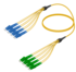 8FO LC/UPC-LC/APC Cable de fibra preterminado OS2 G.657.A2 3.0mm 10m Amarillo