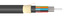 24FO (2x12) Cable de fibra óptica de tubo suelto ADSS SM G.657.A1 dieléctrico sin blindar