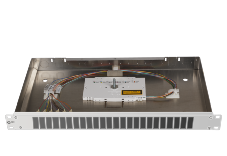 OpDat fix empalme del panel de conexión FO 6xST-D (metal) OS2 gris