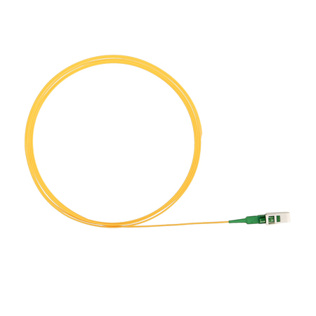 LC/APC Fiber Pigtail Simplex OS2 G.652.D 0.9mm 1m LSZH yellow