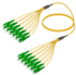 12FO SC/APC-SC/APC Câble à Fibre Optique Pré-Terminé OS2 G.657.A2 3.0mm 10m Yellow