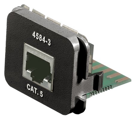 AMP-CO-Einsatz 1x RJ45 Gigabit Ethernet Schwarz
