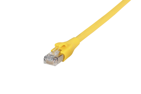Cat 6A RJ45 Ethernet Cable Patch Cord AWG 27 0.5 m yellow cULus