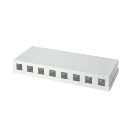 Caja de montaje en superficie para 8 conectores Keystone - NK4035