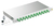 GigaLine splice box fix 19" (plast/cer) 1 RU 24x E2000/APC simplex (PZ) singlemode green OS2