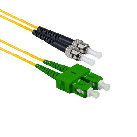 SC/APC-ST/UPC Fiber Patch Cord DuplexSM OS2 5m Yellow